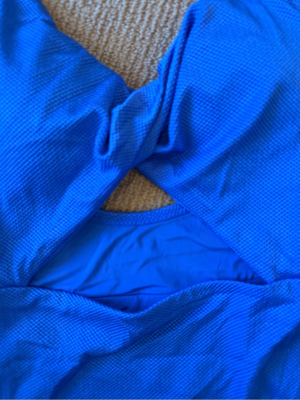 aerie Royal Blue One-Piece Twist Front Swimsuit - Picture 2 of 3